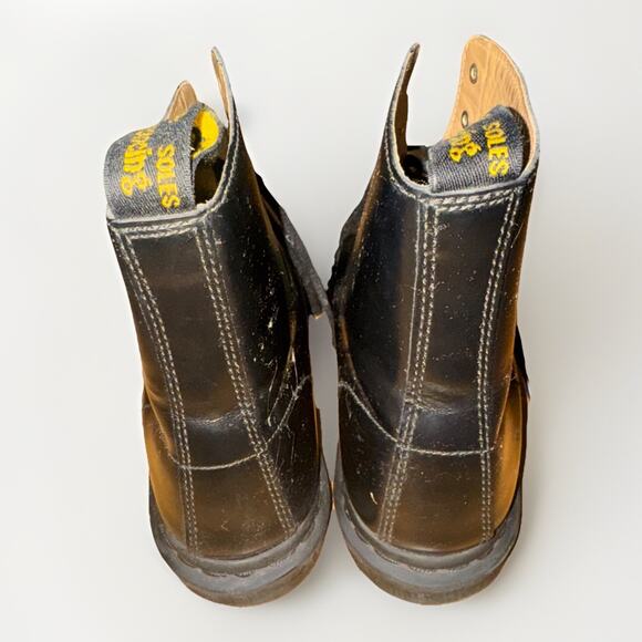 Dr. Martens Men’s Black Leather Boots Size 9 Lace Up Combat Workwear main image 4
